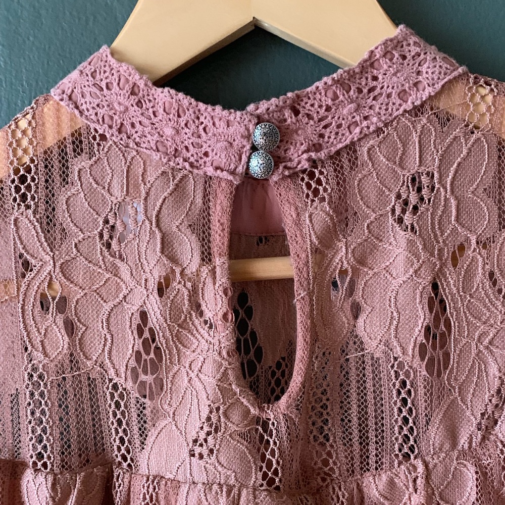 Coral Lace Dress worn once